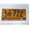 Image 1 : 1936 Sask license plate