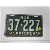 Image 1 : 1928 Sask license plate
