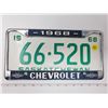 Image 1 : 1968 chevrolet license plate holder w/ 1968 license