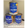 Image 1 : Vintage Crown corn syrup tins (3)