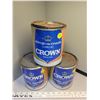 Image 2 : Vintage Crown corn syrup tins (3)