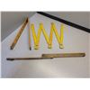 Image 2 : Vintage wood extending rulers (3)