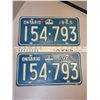 Image 1 : Pair Ontario 1965 license plates