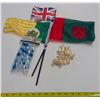 Image 3 : 3 Mini Flags & Craft Materials