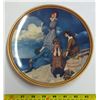 Image 3 : 3 Plates - 2 Norman Rockwell - 1 Chipped