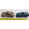 Image 1 : 2 x DieCast Cars - Gold & Marine