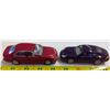 Image 1 : 2 x Diecast Cars - Red & Black