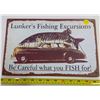 Image 1 : Lunker's Fishing Excursions Tin Sign