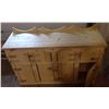Image 2 : Hand-Crafted Pine Buffet - 63"lx21"wx44"h