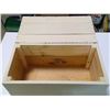 Image 3 : Hand-Crafted Wooden Chest - 25.5x14.5x14