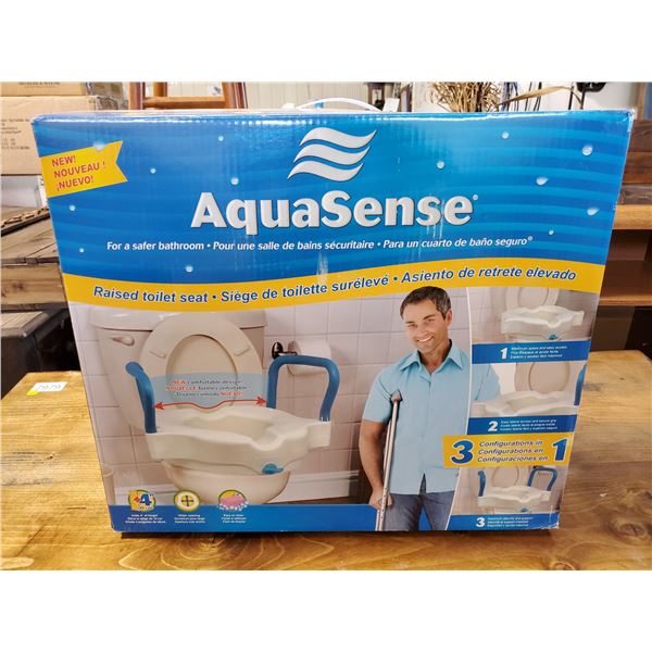 aquasense raised toilet seat