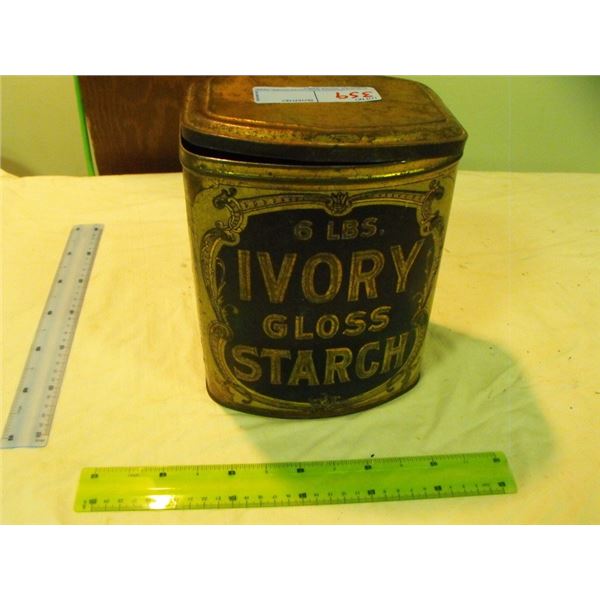 Saint Lawrence 6lb starch company tin (Ontario)