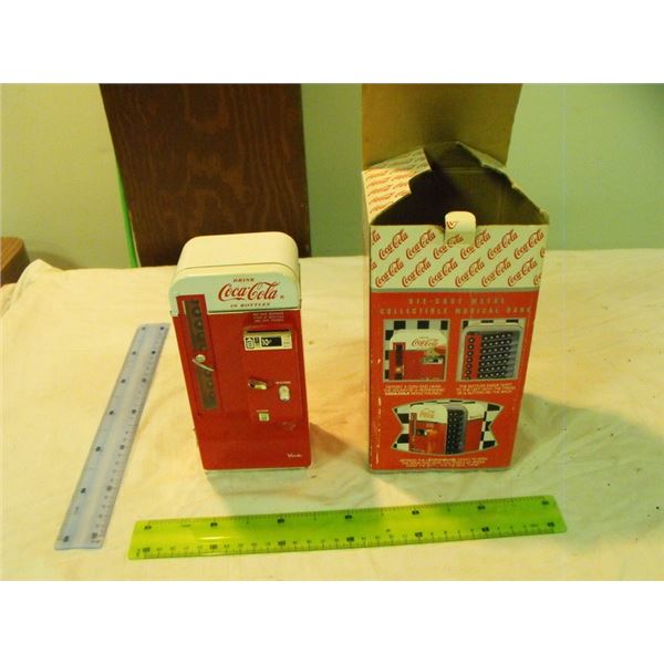 Coca Cola bank machine with box