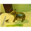 Image 2 : 2 brass elephants - 1 big; 1 small