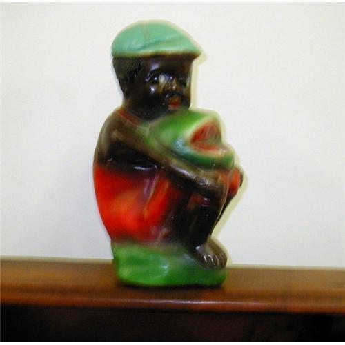 Boy Holding Watermelon Figure Statue 1603476