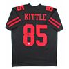 Image 1 : George Kittle Authentic Signed Black Pro Style Jersey w/ Red Numbers (Beckett Witnessed)