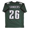 Image 1 : Miles Sanders Authentic Signed Green Pro Style Jersey Autographed (JSA Certified)