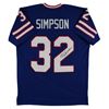 Image 1 : O.J. Simpson Authentic Signed Blue Pro Style Jersey Autographed (Beckett Witnessed)