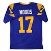 Image 1 : Robert Woods Authentic Signed Blue Pro Style Jersey Autographed (Beckett Witnessed)