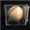 Image 3 : 1958 LA DODGERS MULTI SIGNED BASEBALL w/ ALSTON, REESE, SNIDER, HODGES, DRYSDALE, DRESSEN...