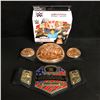 Image 1 : WRESTLING COLLECTIBLES LOT (WWE BELTS...)