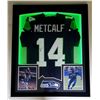 Image 1 : DK METCALF SIGNED 30X36 FRAMED SEAHAWKS JERSEY (JSA CERTIFIED)