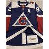 Image 2 : NATHAN MacKINNON SIGNED ADIDAS AVALANCHE JERSEY (FRAMEWORTH COA)
