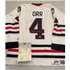 Image 1 : BOBBY ORR SIGNED BLACK HAWKS JERSEY (GREAT NORTH ROAD COA)