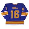 Image 1 : Brett Hull Authentic Signed Blue Pro Style Jersey Autographed BAS