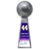 Image 1 : JERRY WEST SIGNED BASKETBALL CHAMPION 14 INCH REPLICA SILVER TROPHY w/ COA