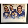 Image 1 : SLAP SHOTS HANSON BROTHERS TRIPLE SIGNED 8X10 PRINT (JSA COA)
