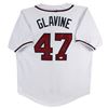 Image 1 : Tom Glavine Authentic Signed White Pro Style Jersey Autographed (JSA Witnessed)