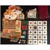 Image 1 : ASSORTED WORLD STAMPS & COINS LOT