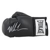 Image 1 : Mike Tyson Authentic Signed Black Everlast Boxing Glove w/ Silver Signature BAS