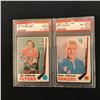 Image 1 : 1969 O-PEE-CHEE HOCKEY HIGH GRADE CARD LOT (SUTHERLAND, LEMIEUX)