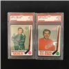 Image 1 : 1969 O-PEE-CHEE HOCKEY HIGH GRADE CARD LOT (DILLABOUGH, RAVLICH)