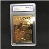 Image 1 : 1996 CLASSIC 23KT GOLD HANK AARON 755 HOME RUN KING (GEM MINT 10)