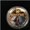 Image 2 : DC FANDOME GOLD PLATED COLLECTOR COIN w/ CASE 