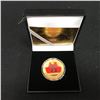 Image 1 : MICHAEL JORDAN GOLD PLATED BASKETBALL COIN w/ CASE & CERTIFICATE