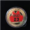 Image 2 : MICHAEL JORDAN GOLD PLATED BASKETBALL COIN w/ CASE & CERTIFICATE