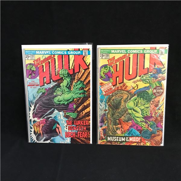 THE INCREDIBLE HULK #192/ #198 (MARVEL COMICS)