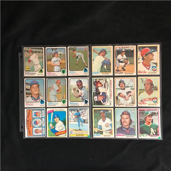 VINTAGE BASEBALL CARD LOT