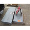 Image 1 : Qty 2 Square D Enclosed Circuit Breaker Boxes & Multiple Fire Extinguisher Signs