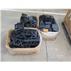 Image 1 : Qty 3 Boxes Black Plastic Stands & Brackets S288LHN