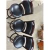 Image 3 : 3 Wooden Upholstered Bar Stools