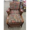 Image 2 : WIcker Chair & Ottoman - There is Wear on One Cushion