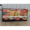 Image 1 : Boat Painting  26" X 52"