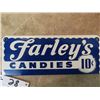 Image 2 : Metal Farley's Candies 10 Cents 2 Sided 4"x10.5"