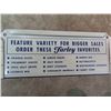 Image 3 : Metal Farley's Candies 10 Cents 2 Sided 4"x10.5"