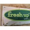 Image 3 : Vintage 1960's 7UP Sign- Metal Embossed 9.5" x 24"